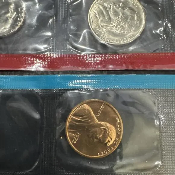 1972 U.S. Uncirculated Coin Set Mint Original Government Packaging OGP - Picture 6 of 10